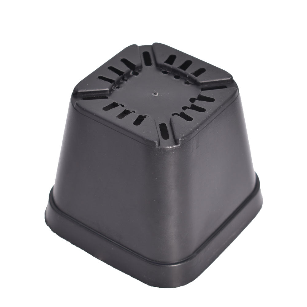Netuera 4" Square Plastic Durable Lightweight Flexible Nursery Gage Dura Pots Plants Netuera