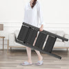 Netuera 4-Step Black Aluminum Step Stool with Wide Anti-Slip Pedal Folding Ladder Netuera