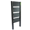 Netuera 4-Step Black Aluminum Step Stool with Wide Anti-Slip Pedal Folding Ladder Netuera
