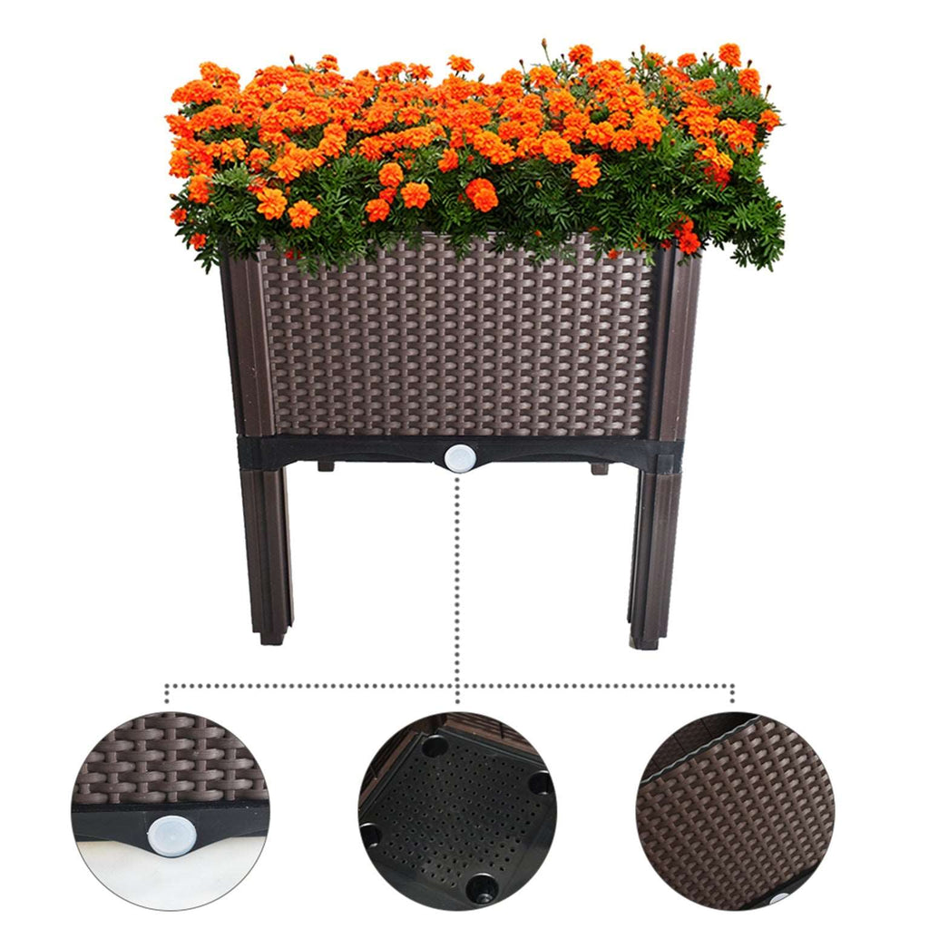 Netuera 4x Raised Garden Bed Elevated Flower Vegetable Grow Planter Care Box Netuera