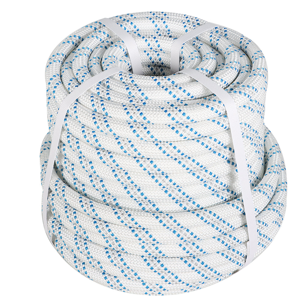 Netuera 5/8"x150' Double Braid Nylon Polyester Arborist Bull Rope Pulling Rigging Line Netuera