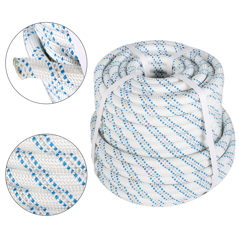 Netuera 5/8"x150' Double Braid Nylon Polyester Arborist Bull Rope Pulling Rigging Line Netuera