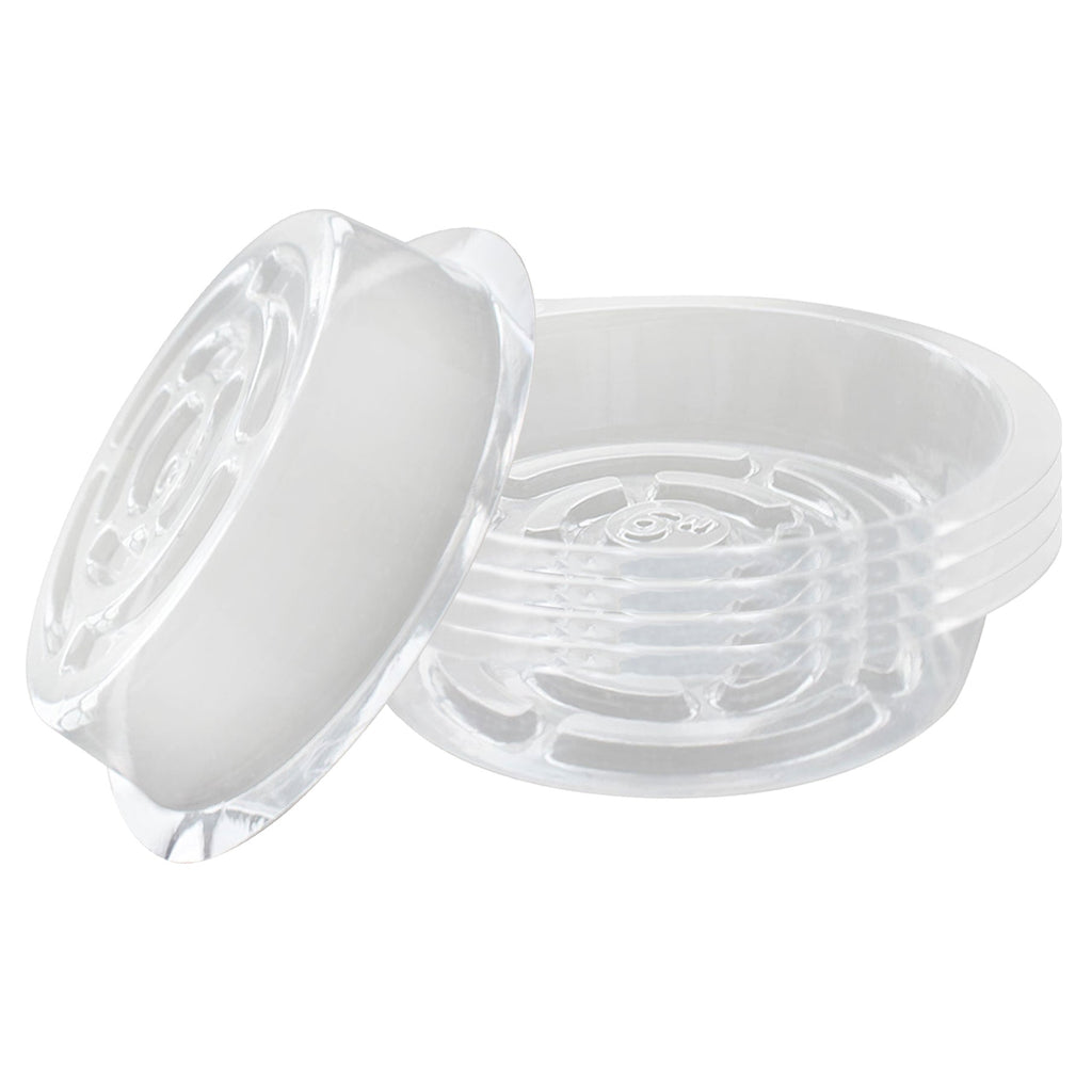 Netuera 5 Pack 6 in Clear Thick Plastic Heavy Duty Sturdy Plant Saucer Drip Trays Fit for pot Netuera