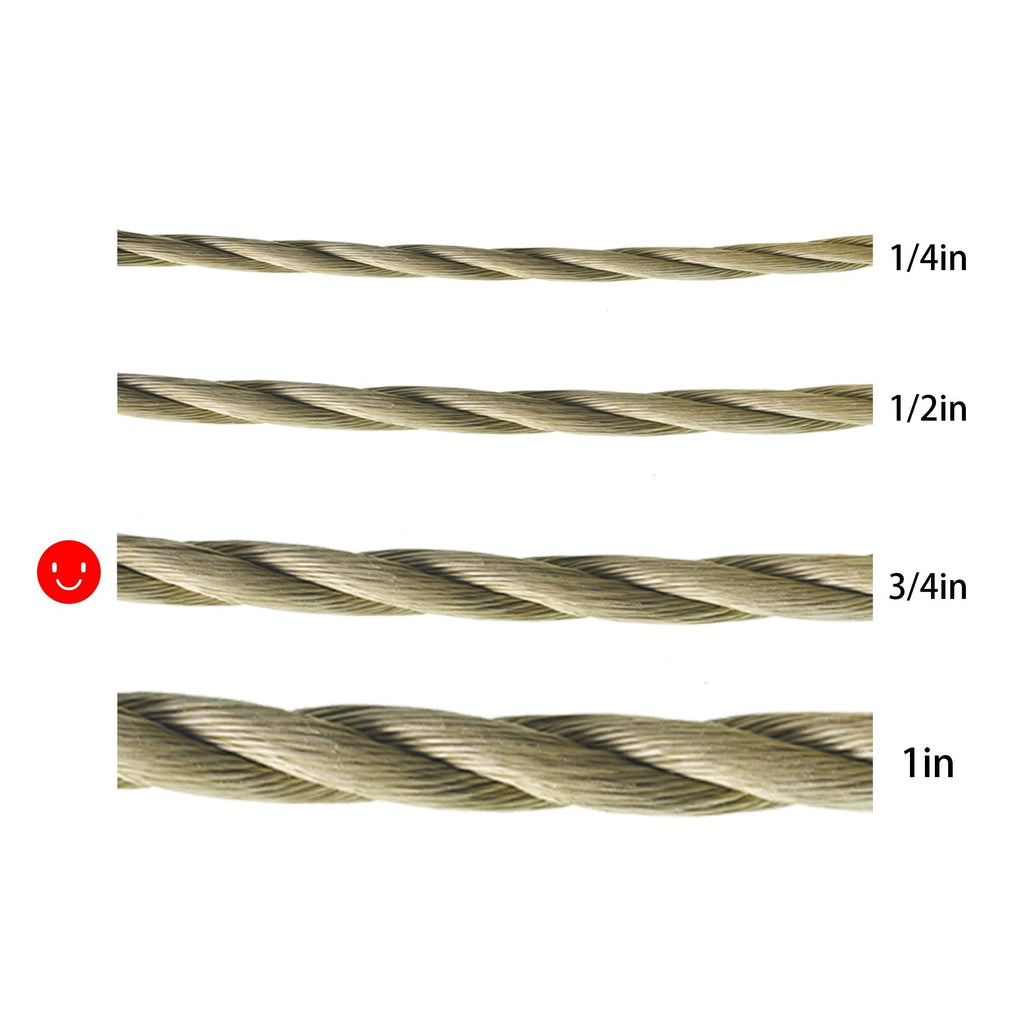 Netuera 50' twisted promanila unmanila twisted 3strand lightweight synthetic rope marine Netuera