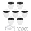 Netuera 7Pack Self-watering Plant Flower Pot Wall Hanging Plastic Planters with Hook Netuera