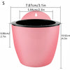 Netuera 7Pack Self-watering Plant Flower Pot Wall Hanging Plastic Planters with Hook Netuera