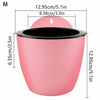 Netuera 7Pack Self-watering Plant Flower Pot Wall Hanging Plastic Planters with Hook Netuera