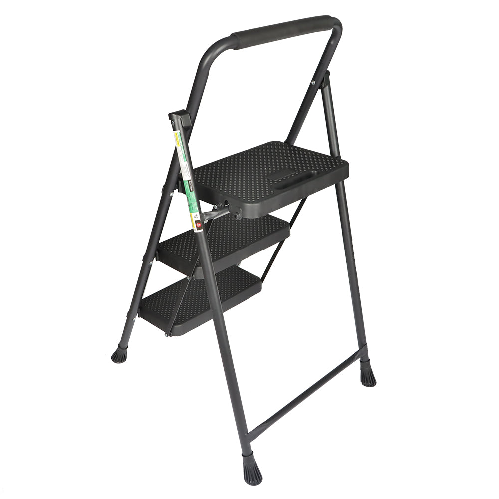 Netuera Aluminium 3 Step Folding Step Portable Ladder with Wide Anti-Slip Pedal Netuera