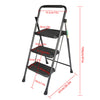 Netuera Aluminium 3 Step Folding Step Portable Ladder with Wide Anti-Slip Pedal Netuera