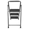 Netuera Aluminium 3 Step Folding Step Portable Ladder with Wide Anti-Slip Pedal Netuera
