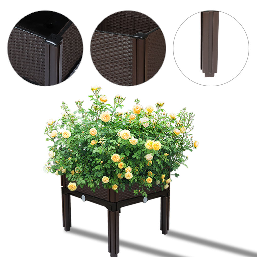 Netuera Elevated Planter Box Raised Garden Bed Kit Vegetable Herb Flower Patio Grow Yard Netuera