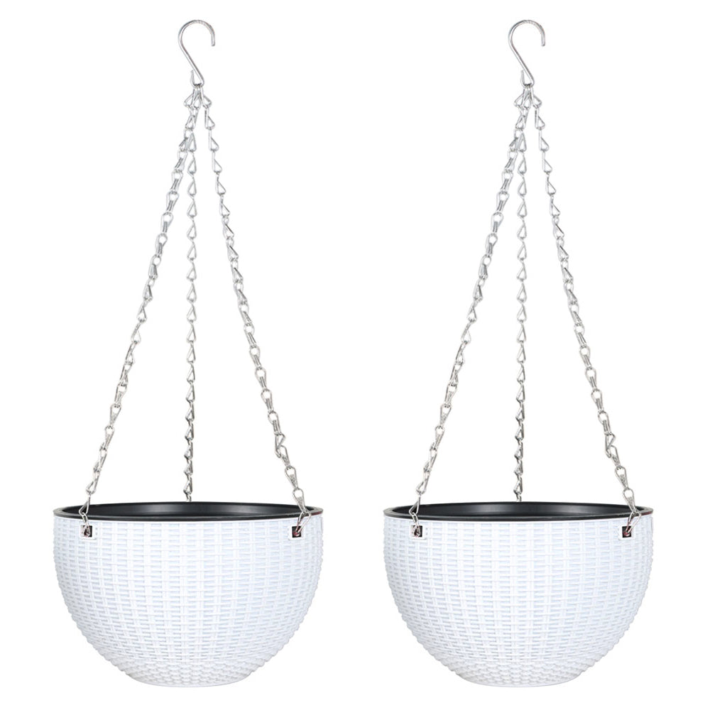 Netuera Hanging Flower Pots Garden Fence Balcony Basket Plant Pot Planter Decor Netuera
