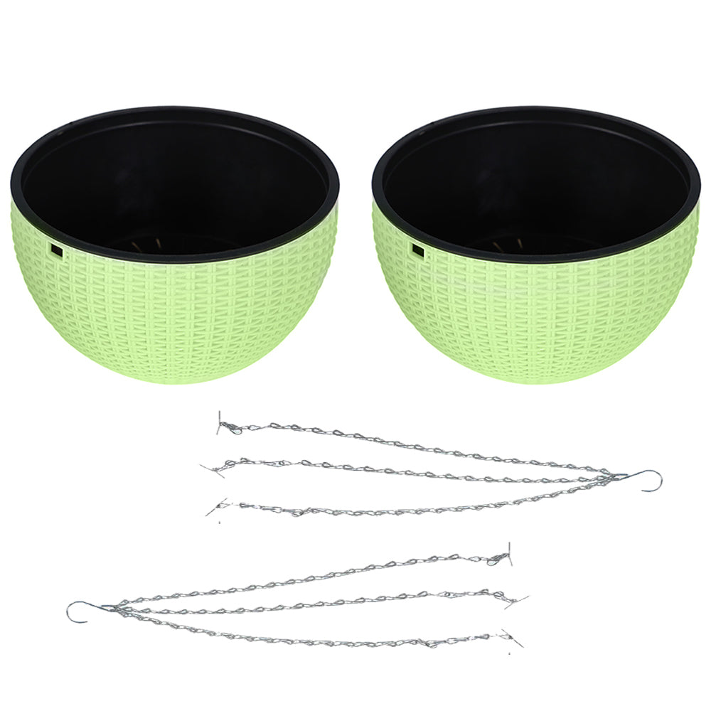 Netuera Hanging Flower Pots Garden Fence Balcony Basket Plant Pot Planter Decor Netuera
