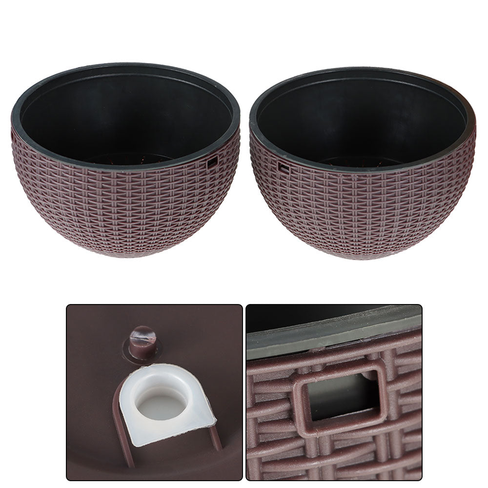 Netuera Hanging Flower Pots Garden Fence Balcony Basket Plant Pot Planter Decor Netuera
