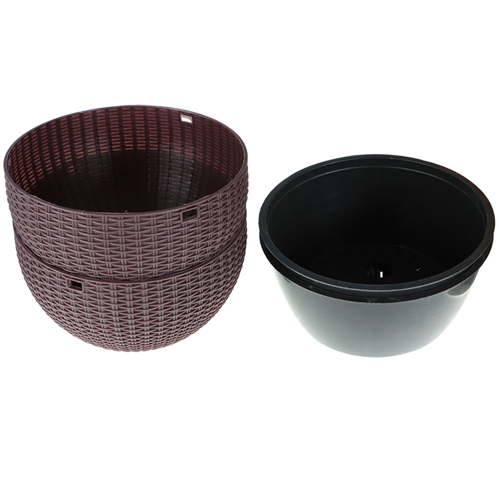 Netuera Hanging Flower Pots Garden Fence Balcony Basket Plant Pot Planter Decor Netuera