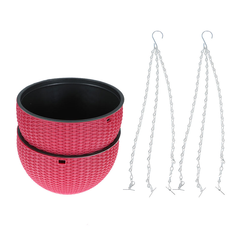 Netuera Hanging Flower Pots Garden Fence Balcony Basket Plant Pot Planter Decor Netuera
