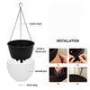 Netuera Hanging Flower Pots Garden Fence Balcony Basket Plant Pot Planter Decor Netuera