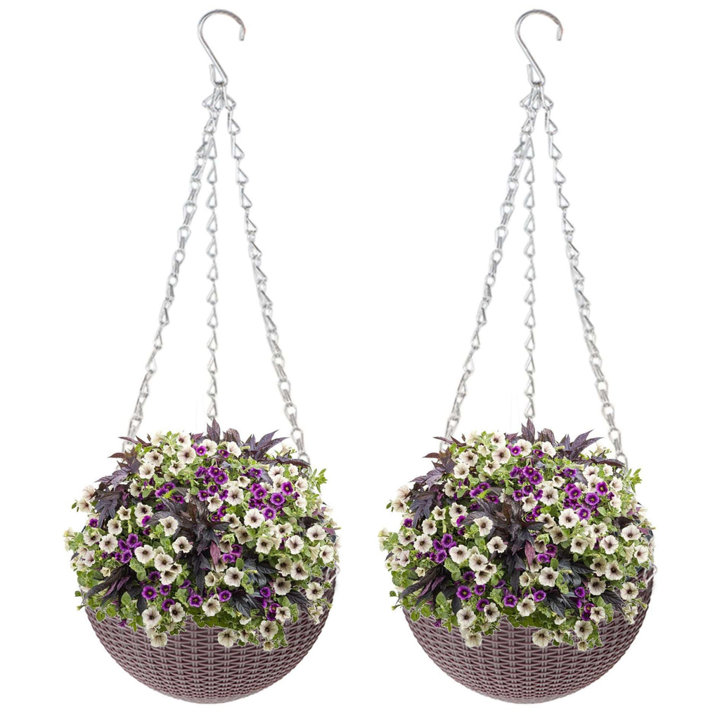 Netuera Hanging Flower Pots Garden Fence Balcony Basket Plant Pot Planter Decor Netuera