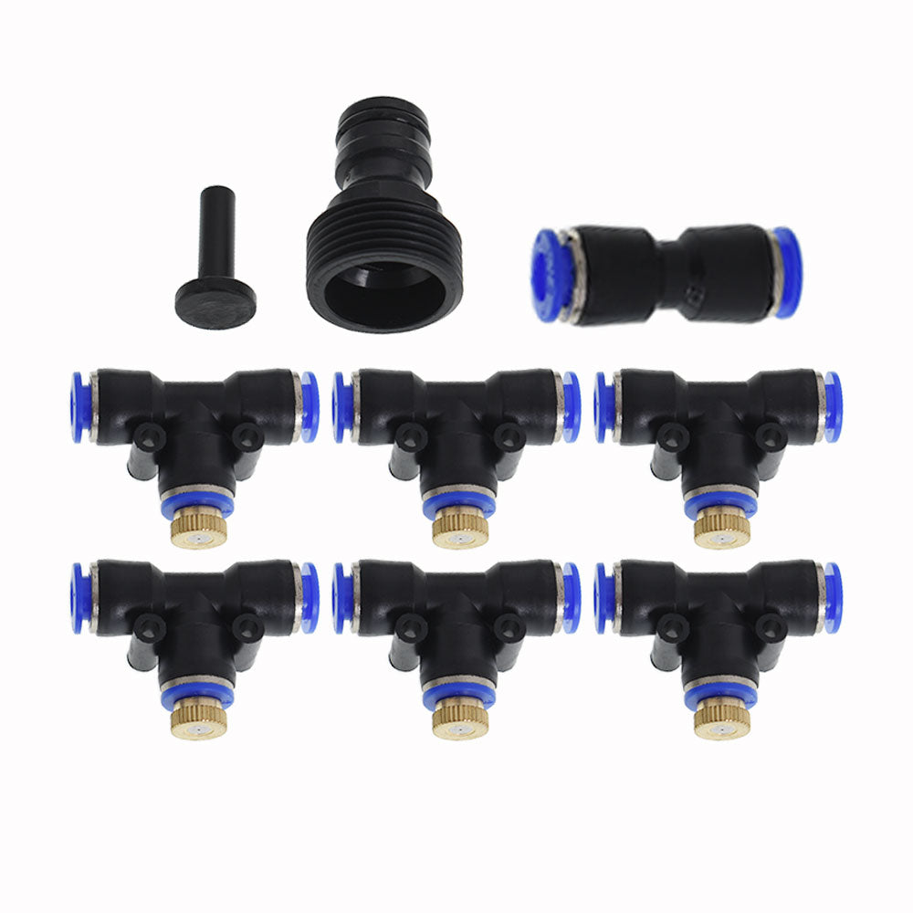 Netuera Outdoor Patio Water Mister Nozzle Misting Cooling System Garden Lawn Irrigation Netuera