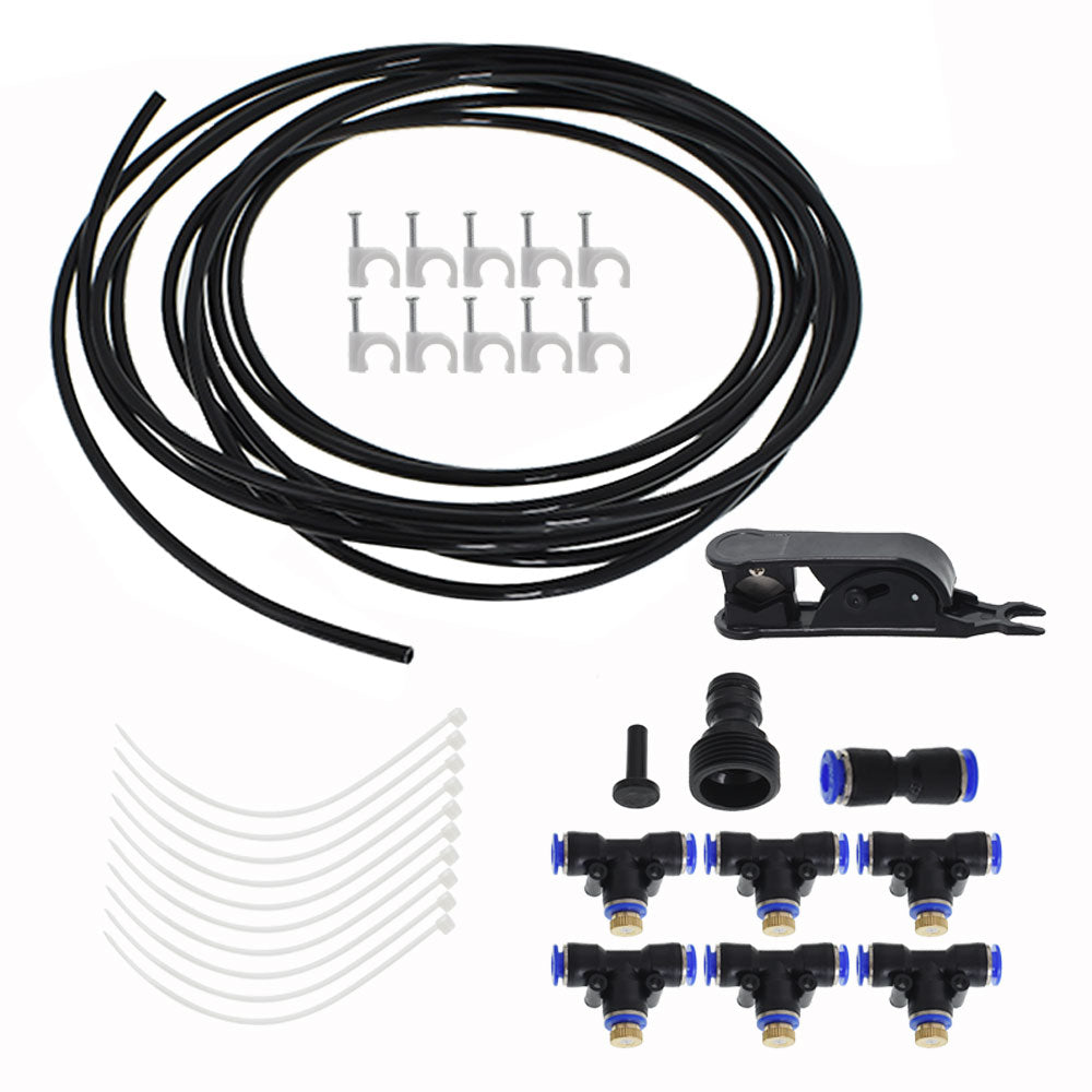 Netuera Outdoor Patio Water Mister Nozzle Misting Cooling System Garden Lawn Irrigation Netuera