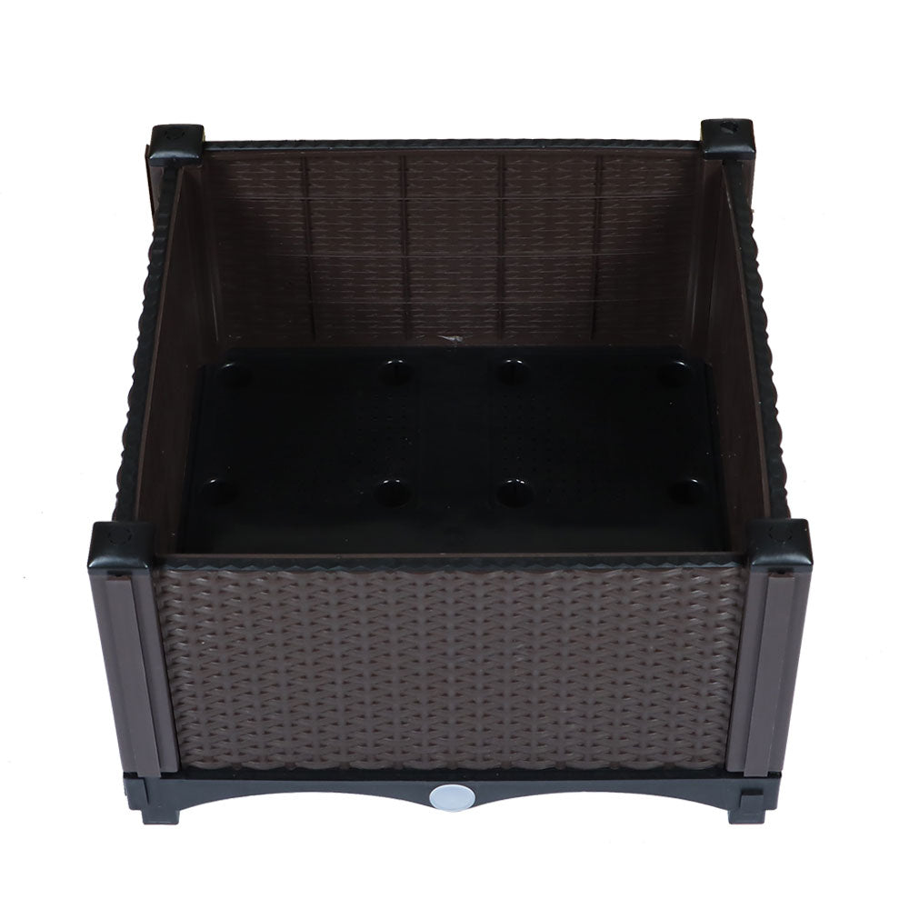 Netuera Plastic Raised Garden Bed Elevated Planter Box Kit Reserve Excess Water Outdoor Netuera