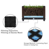 Netuera Plastic Raised Garden Bed Elevated Planter Box Kit Reserve Excess Water Outdoor Netuera
