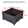 Netuera Plastic Raised Garden Bed Elevated Planter Box Kit Reserve Excess Water Outdoor Netuera