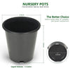 New  Black Trade Gallon Root Garden Container Premium Nursery Pots USA Netuera