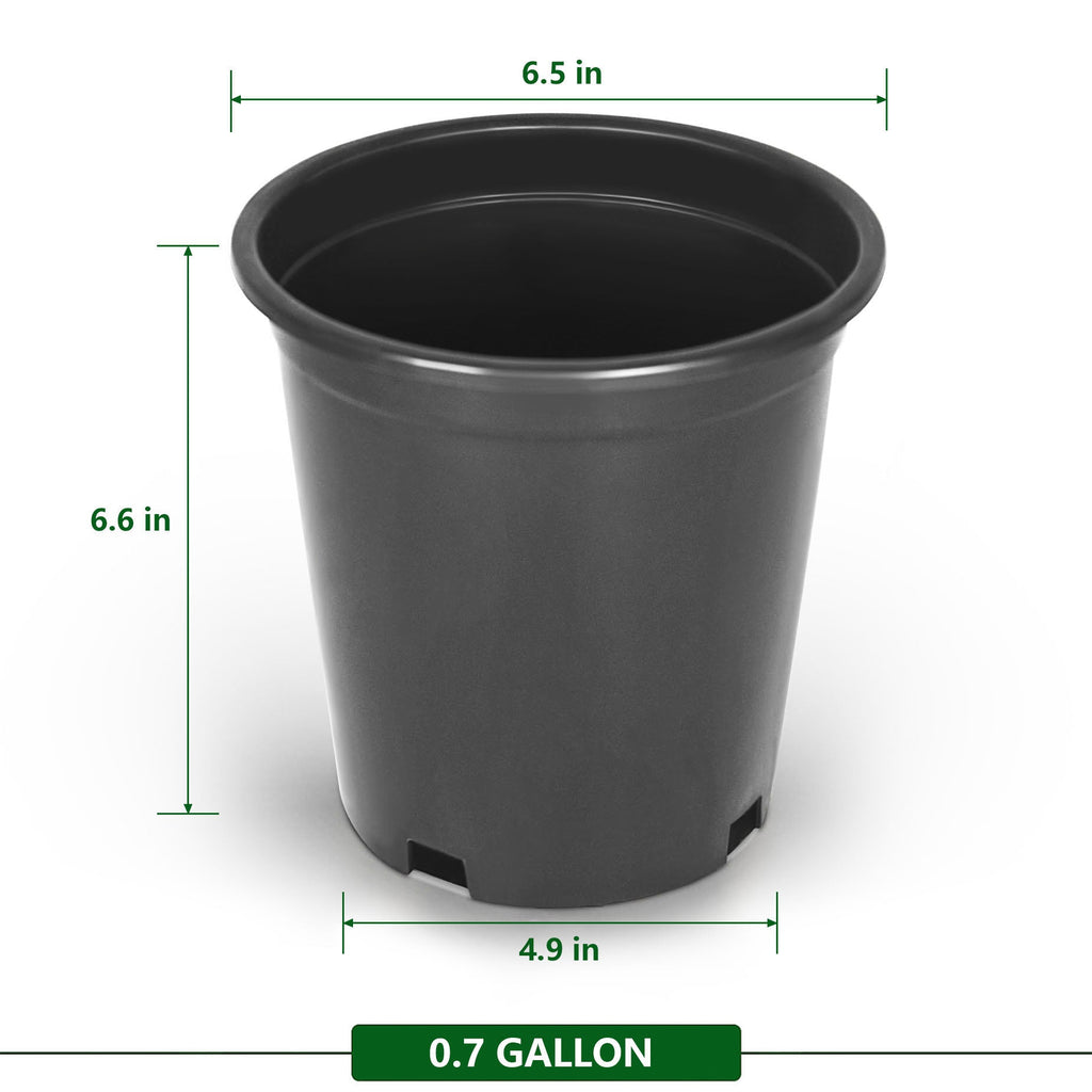 New  Black Trade Gallon Root Garden Container Premium Nursery Pots USA Netuera