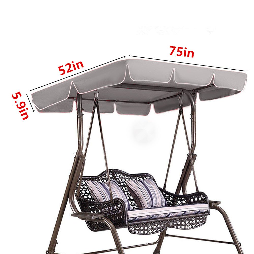 New Outdoor Swing Top Sunshade Cover Canopy 210D Oxford Garden Water resistant Netuera