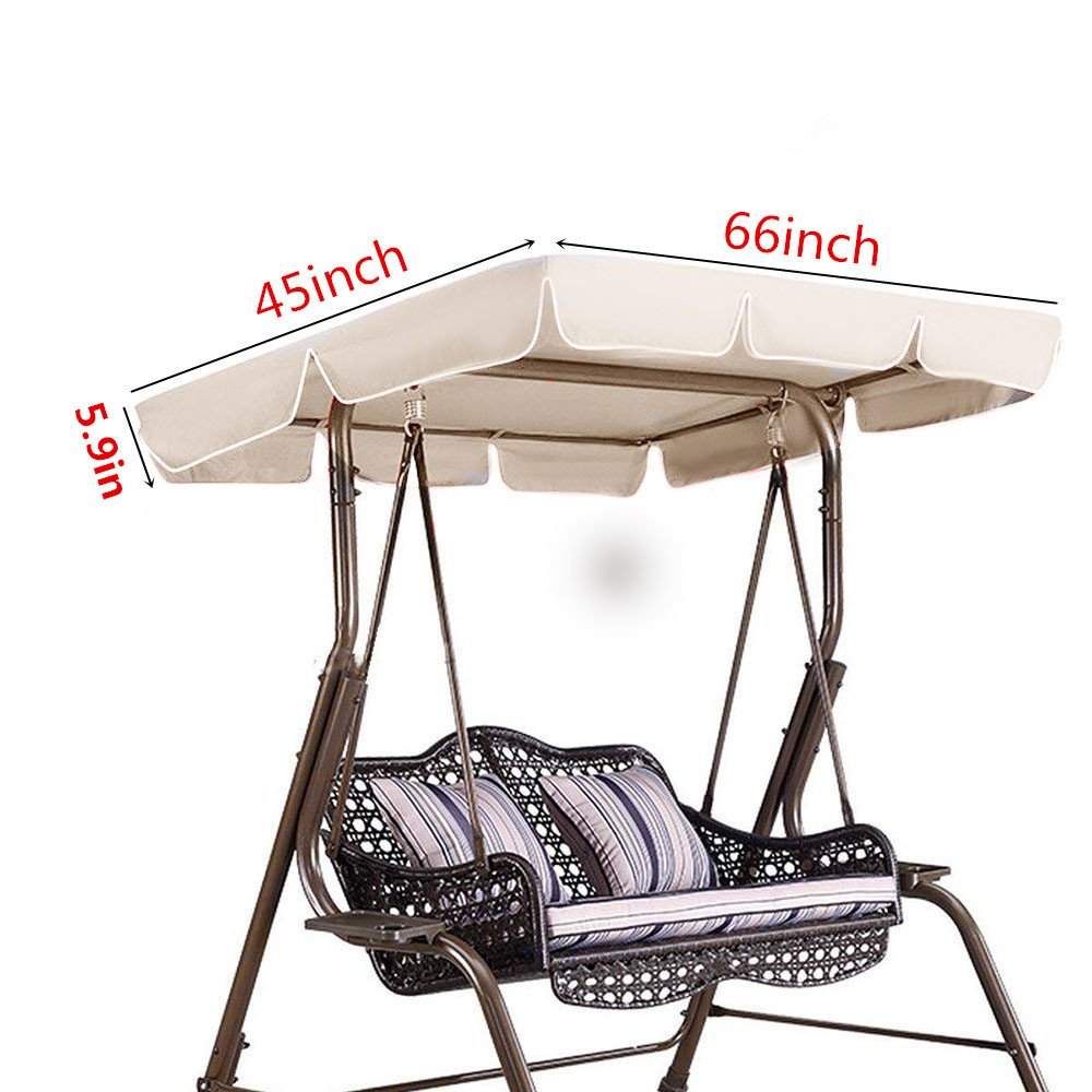 New Outdoor Swing Top Sunshade Cover Canopy 210D Oxford Garden Water resistant Netuera