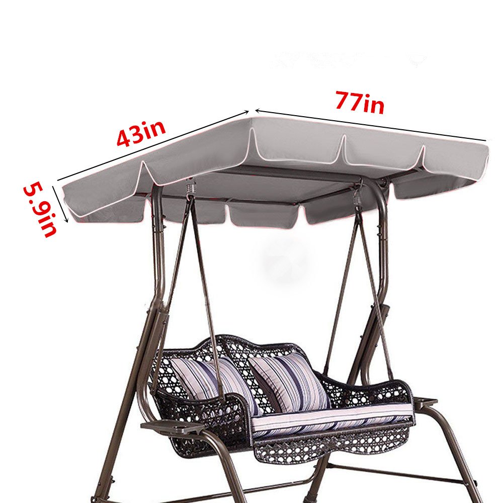 New Outdoor Swing Top Sunshade Cover Canopy 210D Oxford Garden Water resistant Netuera