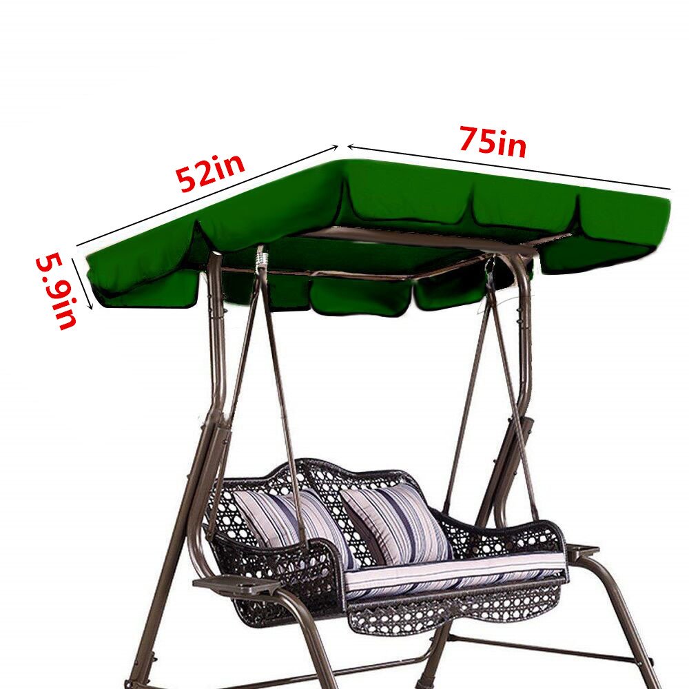 New Outdoor Swing Top Sunshade Cover Canopy 210D Oxford Garden Water resistant Netuera