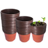 Plastic Plant Flower Pots Nursery Seedlings Pot Plant 100Pcs Netuera