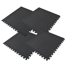 0.5in THICK GYM FLOORING INTERLOCKING FLOOR MATS TILES EVA SOFT FOAM MAT BLACK Netuera