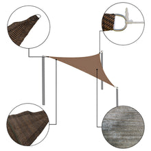 2 Pack Equilateral Triangle Sun Shade Sail Outdoor Garden Patio Pool Canopy Top Netuera