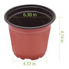 200Pcs Flower Pot Plastic Nursery Pot Seed Planting Plant Growing Box Storage Netuera