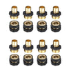 3/4' Garden Hose Quick Connect Water Hose Fit Brass Female Male Connector Set US Netuera