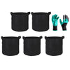 5 10 20 Pack Fabric Grow Pots Aeration Plant Planter Bags Root Garden Container Netuera