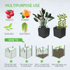 5-Pack Square Grow Bags Thick Fabric Planting Pots with Handles for Garden Netuera