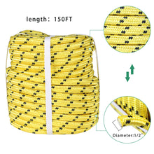 Netuera 150' Braid Polyester Rope Arborist Bull Tree Rigging 1/2" 6180Lbs Breaking