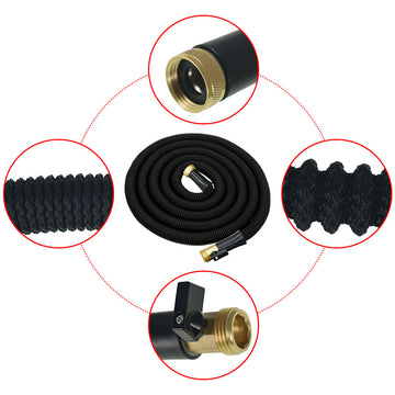 Netuera Garden Hose Heavy Duty Flexible Garden Water Hose 50FT Deluxe Expandable 50FT Hose+Hanger
