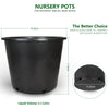 Black Trade Gallon Root Garden Container Premium Nursery Pots Netuera