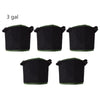 NEW 5-Pack Black Grow Bags Aeration Fabric Planter Root Growing Pots w/Handles Netuera