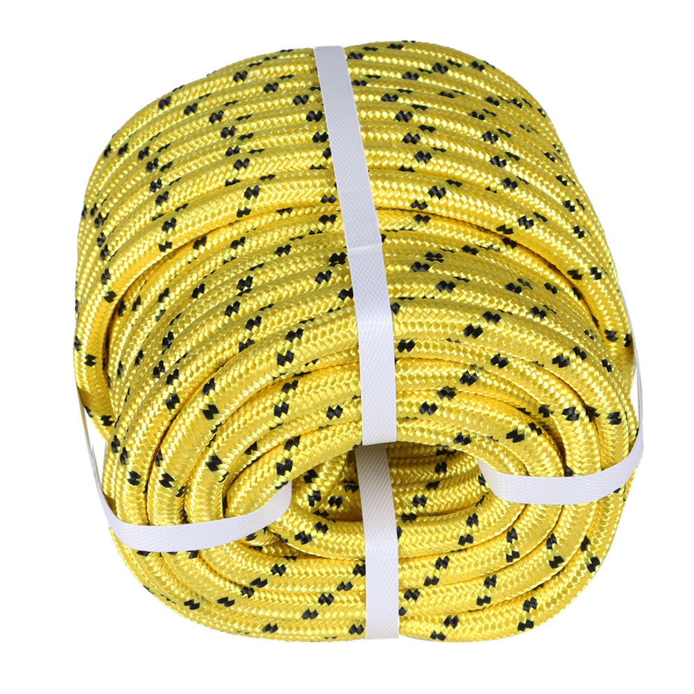 Netuera 1/2"x100' Double Braid Polyester Rope Rigging Rope 5500lbs Breaking Strength Netuera