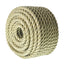Netuera 100' Artificial manila PP Twisted Industry 3 Strand Lightweight Synthetic Rope