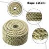 Netuera 100' Artificial manila PP Twisted Industry 3 Strand Lightweight Synthetic Rope Netuera