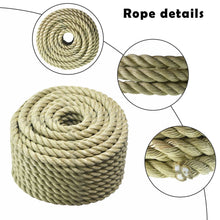 Netuera 100' Artificial manila PP Twisted Industry 3 Strand Lightweight Synthetic Rope Netuera