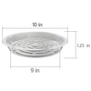 Netuera 10PCS&10In Clear Thick Plastic Heavy Duty Sturdy Plant Saucer Drip Trays Fit for pot Netuera
