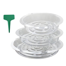 Netuera 15 PCS 5*6"+5*8"+5*10" Clear Thick Plastic Heavy Duty Sturdy Plant Saucer Drip Trays Fit for pot Netuera